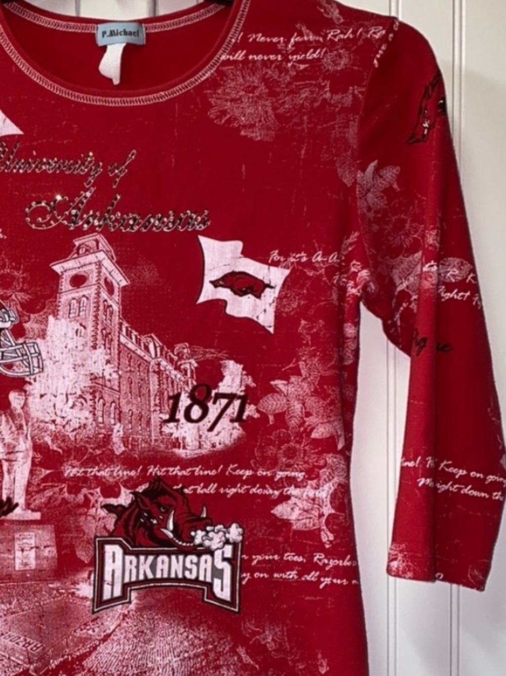 Arkansas Razorbacks Fight Song Shirt M